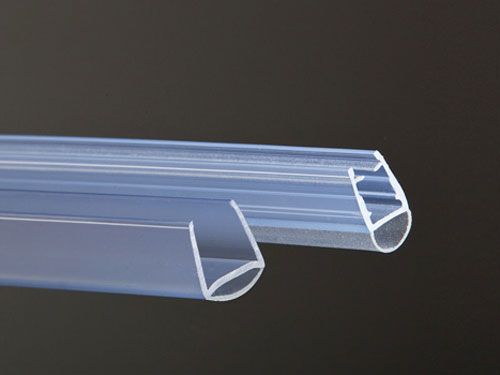 Junta cristal tope mampara baño varias medidas. Perfiles plásticos Polinter, S.A.